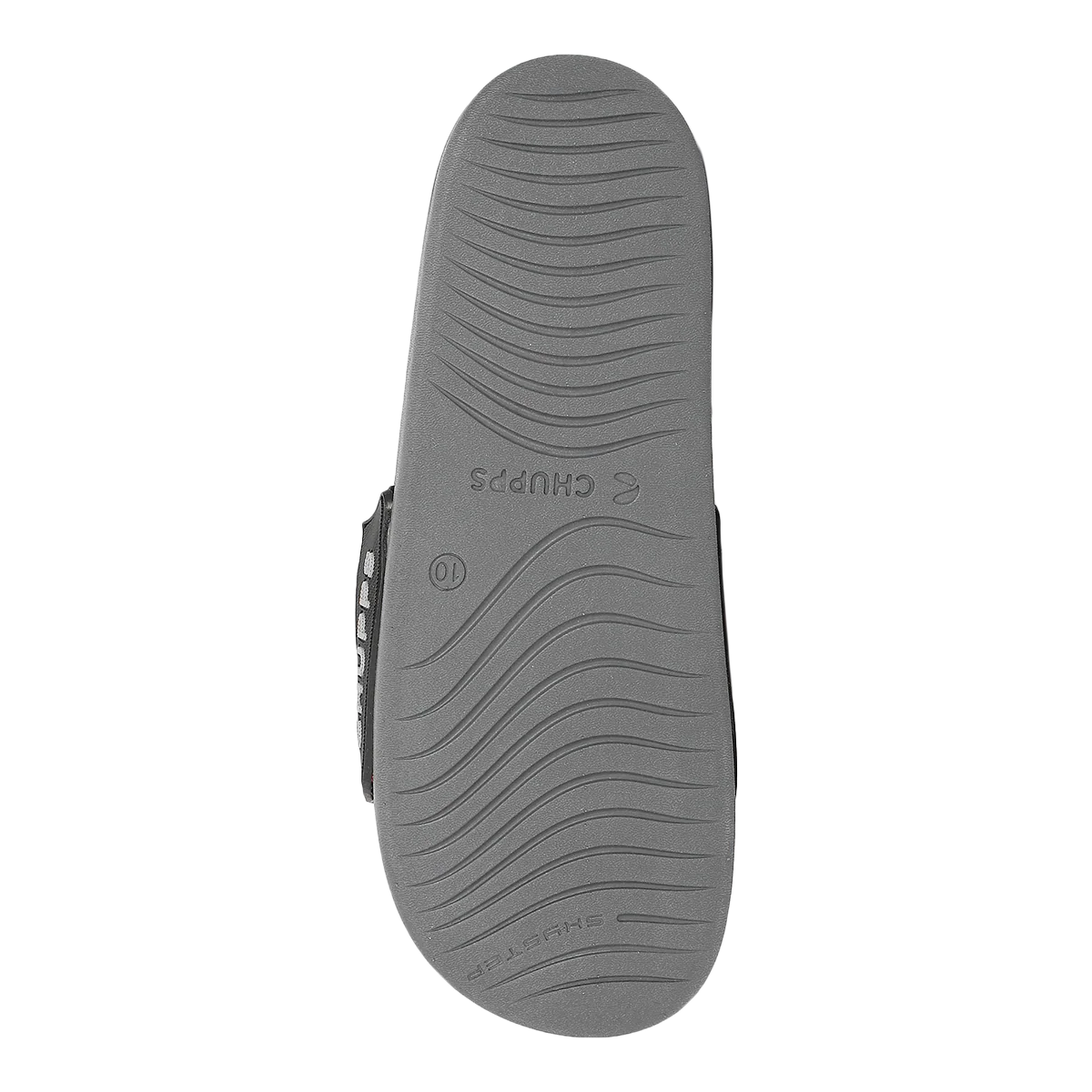 Chupps Men's Black Utility Comfort Slides | Premium Lightweight Adjustable Anti-Slip Casual Slip-On Slippers for Everyday Wear