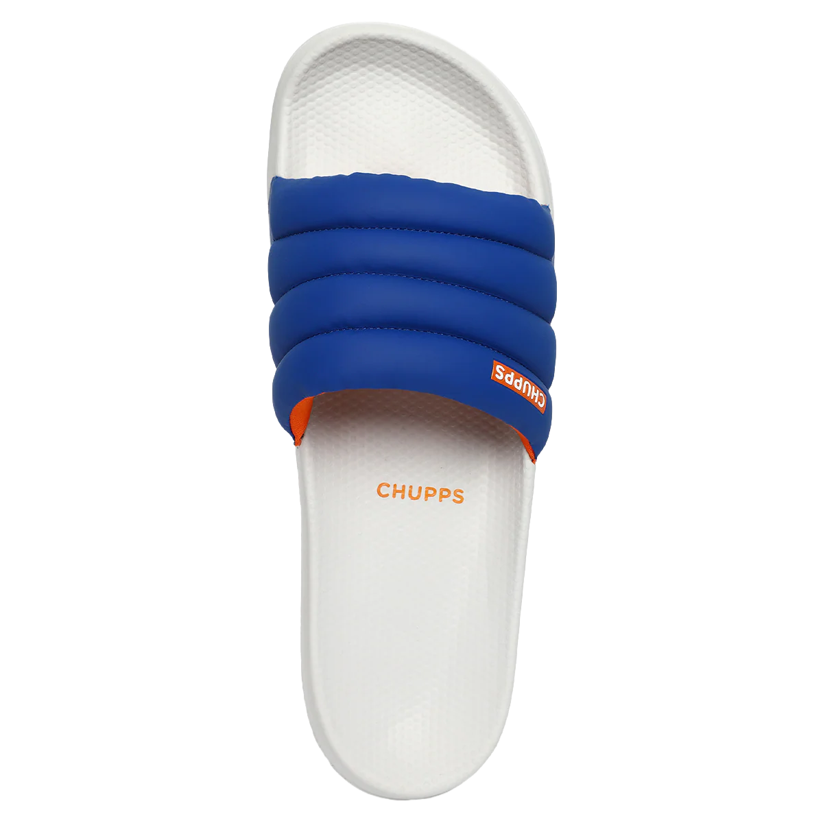 Chupps Men's Royal Blue Comfort Slides | Premium Lightweight Ergonomic Cushioned Casual Slip-On Slippers for Everyday Wear