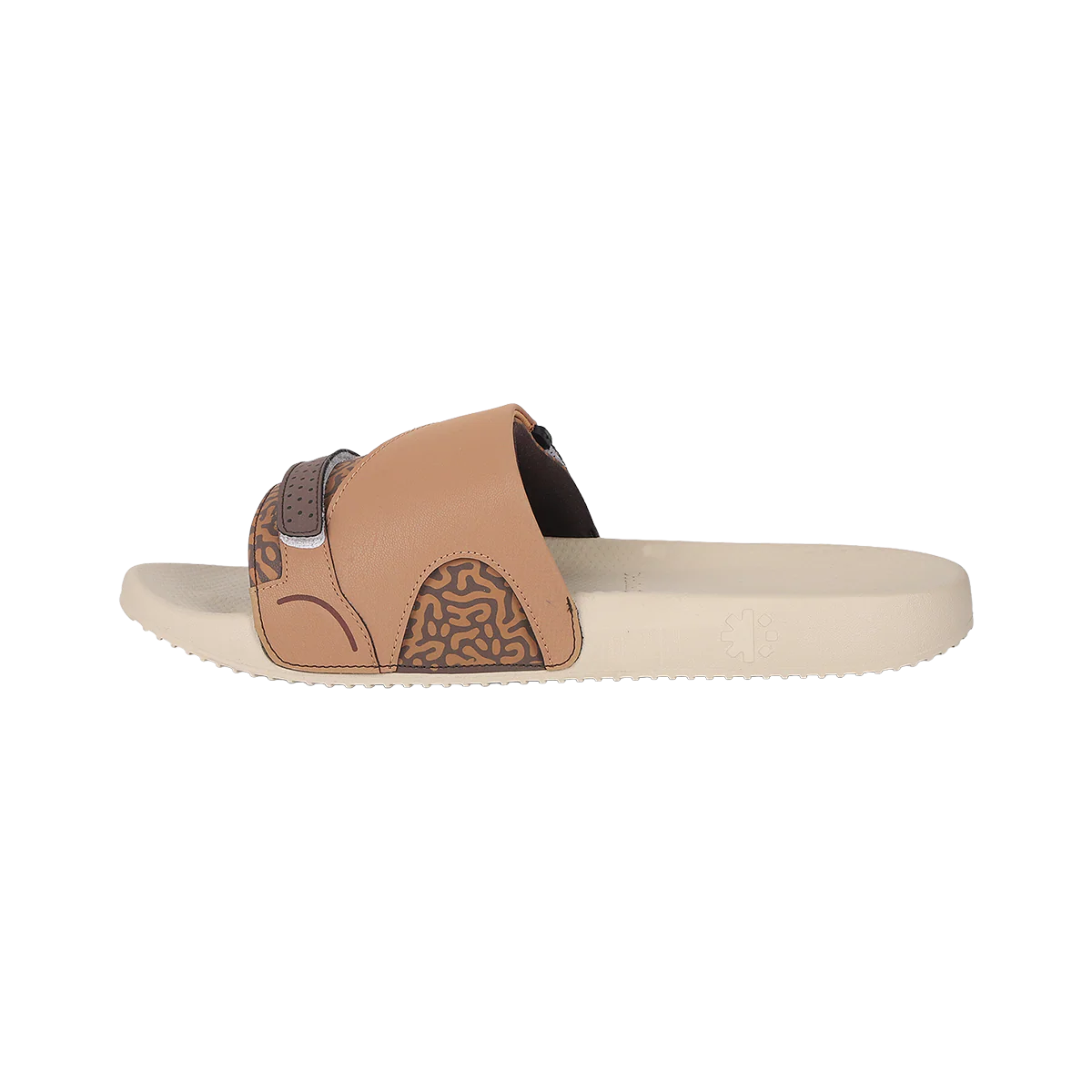Chupps Men's Brown Dual Strap Comfort Slides | Premium Adjustable Lightweight Anti-Slip Casual Slippers for Everyday Wear