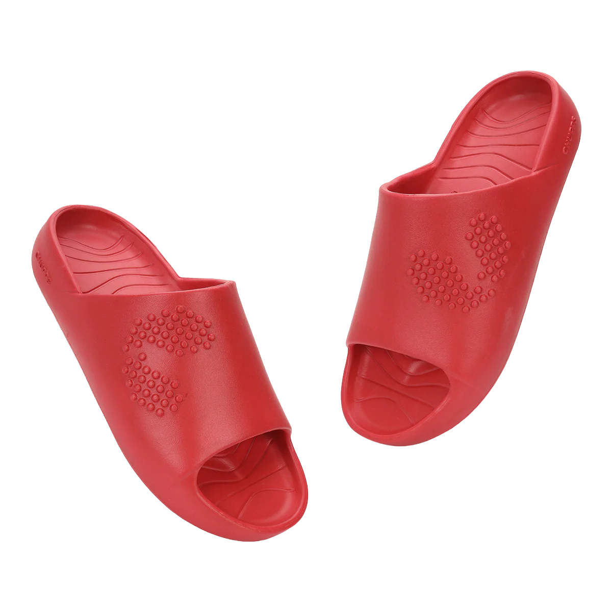 Chupps Men's Red Comfort Slides | Premium Lightweight EVA Anti-Slip Casual Slip-On Slippers for Everyday Wear