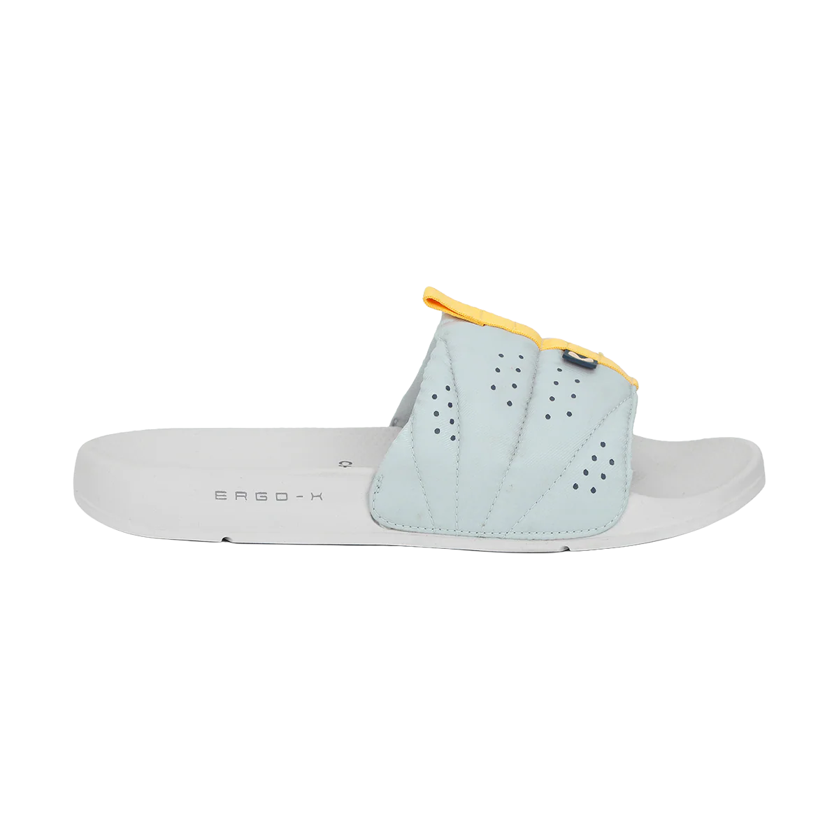 Chupps Men's Ice Blue Comfort Slides | Premium Lightweight Ergonomic Anti-Slip Casual Slip-On Slippers for Everyday Wear