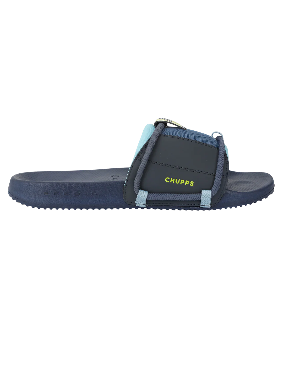 Chupps Men's Navy Blue Comfort Slides | Premium Lightweight Cushioned Anti-Slip Casual Slip-On Slippers for Everyday Wear