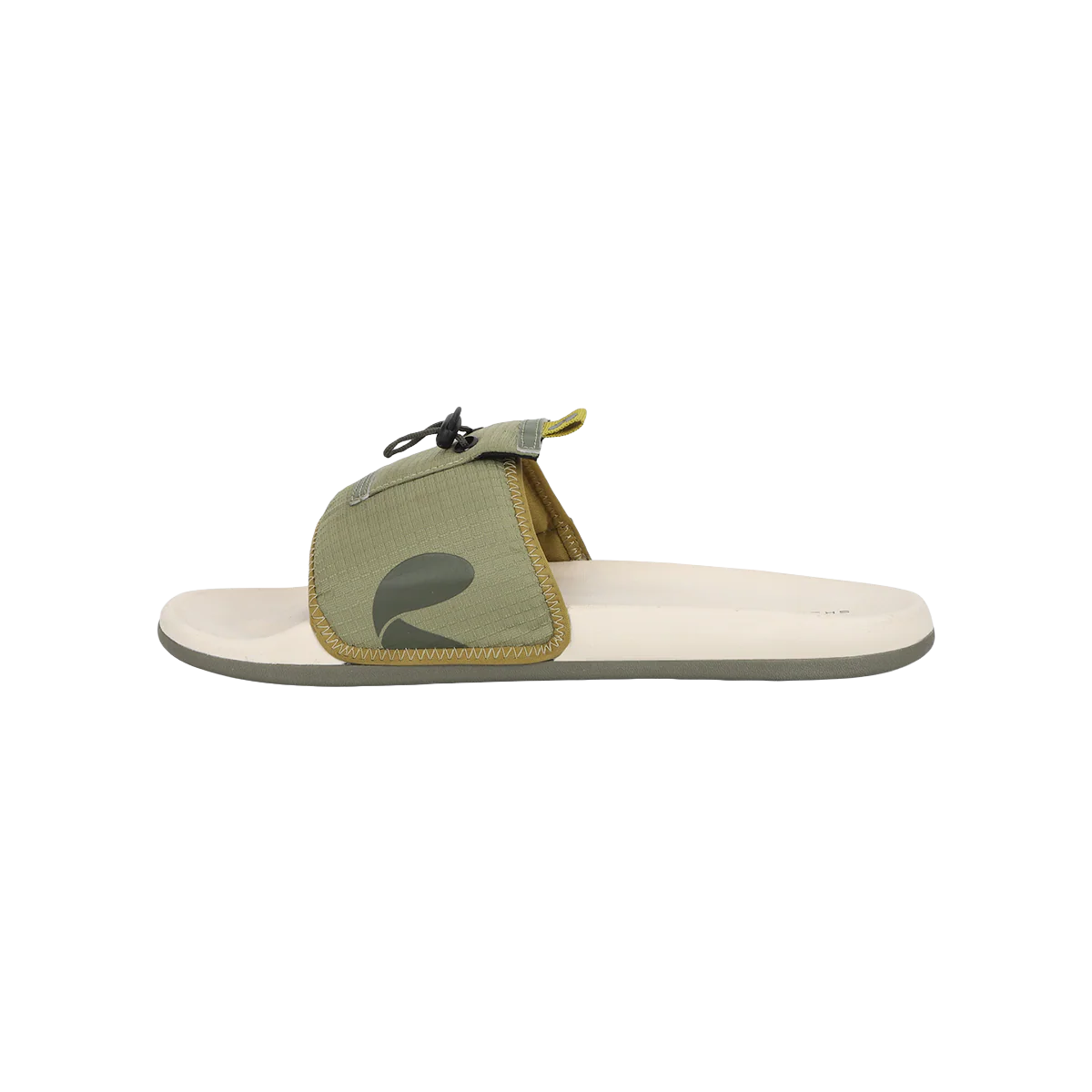 Chupps Men's Olive Green Utility Comfort Slides | Premium Lightweight Adjustable Anti-Slip Casual Slip-On Slippers for Everyday Wear