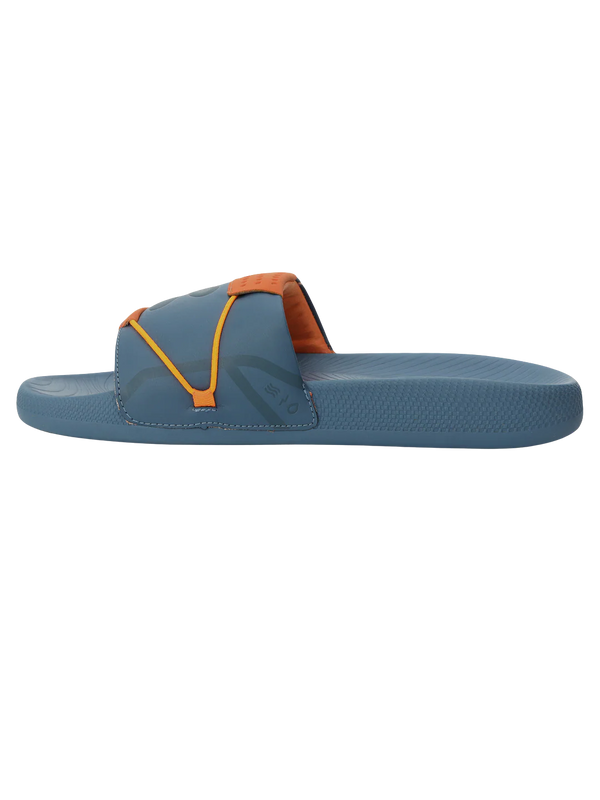 Chupps Men's Blue Comfort Slides | Lightweight Cushioned Anti-Slip Casual Slippers for Daily Wear
