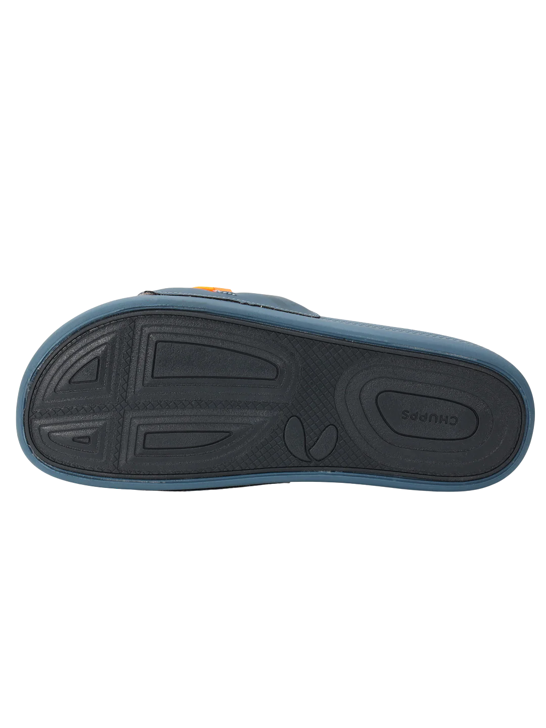 Chupps Men's Blue Comfort Slides | Lightweight Cushioned Anti-Slip Casual Slippers for Daily Wear