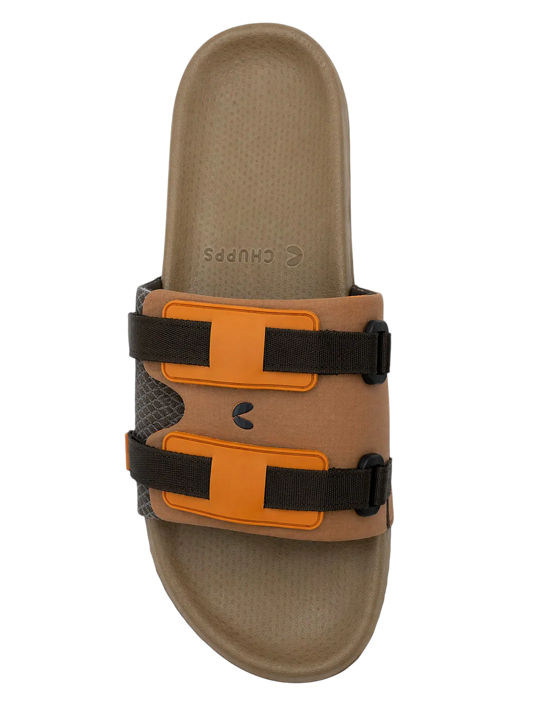 Chupps Men's Dual Strap Comfort Slides | Lightweight Adjustable Casual Slippers for Everyday Wear