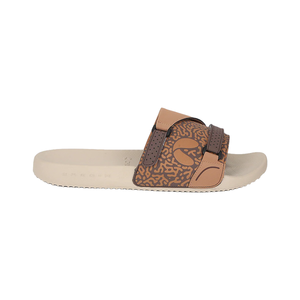 Chupps Men's Brown Dual Strap Comfort Slides | Premium Adjustable Lightweight Anti-Slip Casual Slippers for Everyday Wear