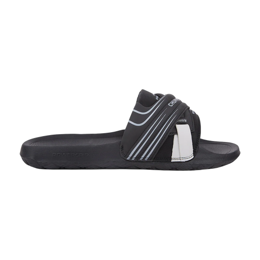 Chupps Men's Black Sport Comfort Slides | Premium Lightweight Anti-Slip Casual Slip-On Slippers for Everyday Wear