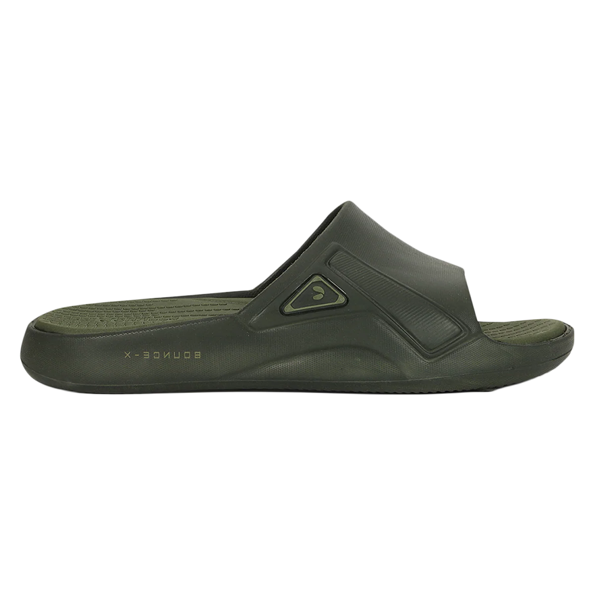 Chupps Men's Olive Green Comfort Slides | Premium Lightweight EVA Anti-Slip Casual Slip-On Slippers for Everyday Wear