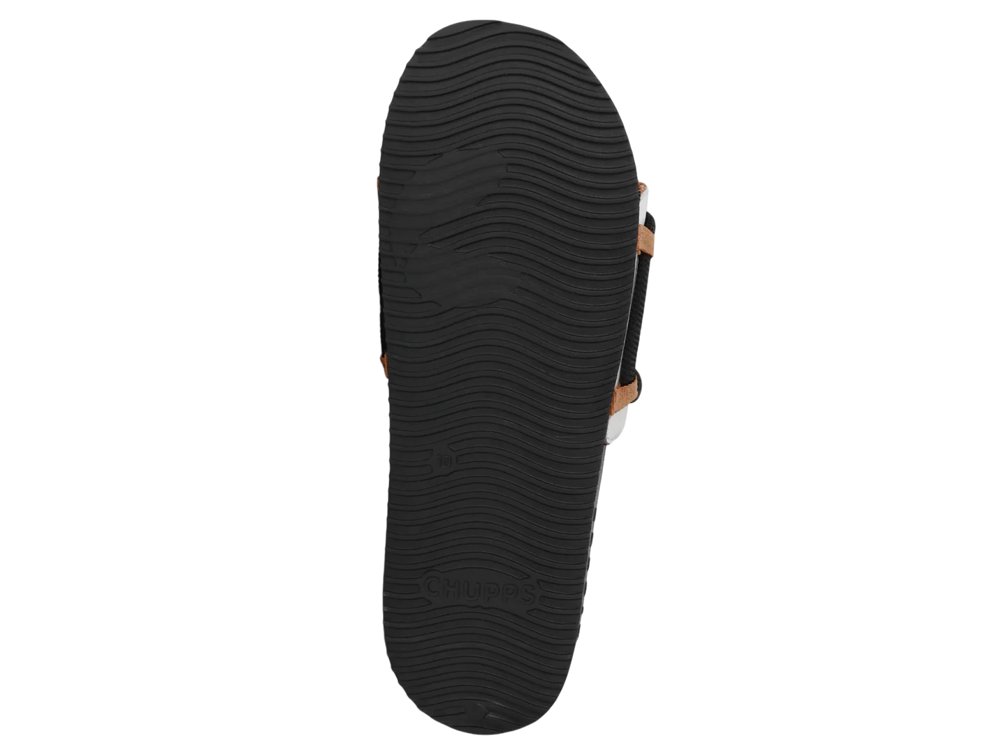 Chupps Men's White & Black Comfort Slides | Premium Lightweight Cushioned Anti-Slip Casual Slip-On Slippers for Everyday Wear