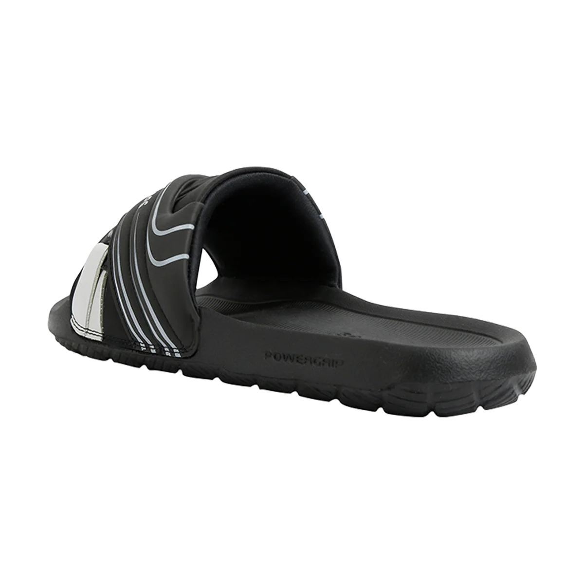 Chupps Men's Black Sport Comfort Slides | Premium Lightweight Anti-Slip Casual Slip-On Slippers for Everyday Wear