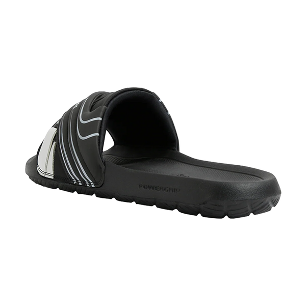 Chupps Men's Black Sport Comfort Slides | Premium Lightweight Anti-Slip Casual Slip-On Slippers for Everyday Wear