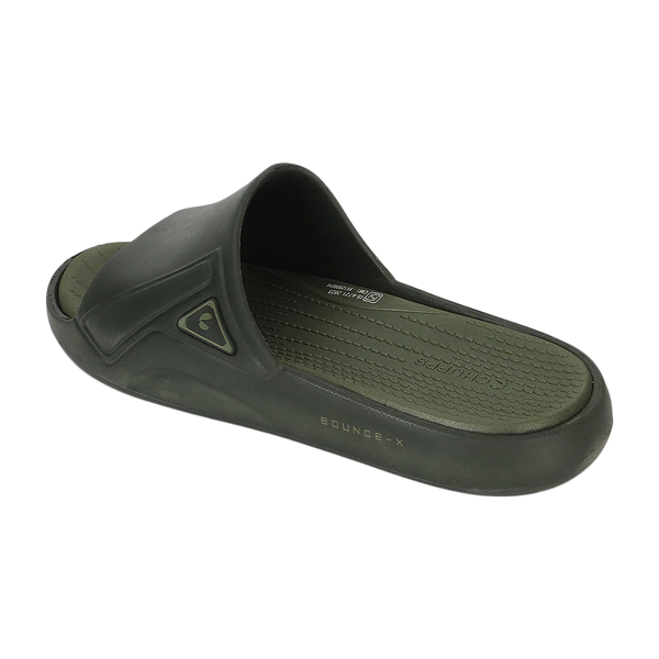 Chupps Men's Olive Green Comfort Slides | Premium Lightweight EVA Anti-Slip Casual Slip-On Slippers for Everyday Wear